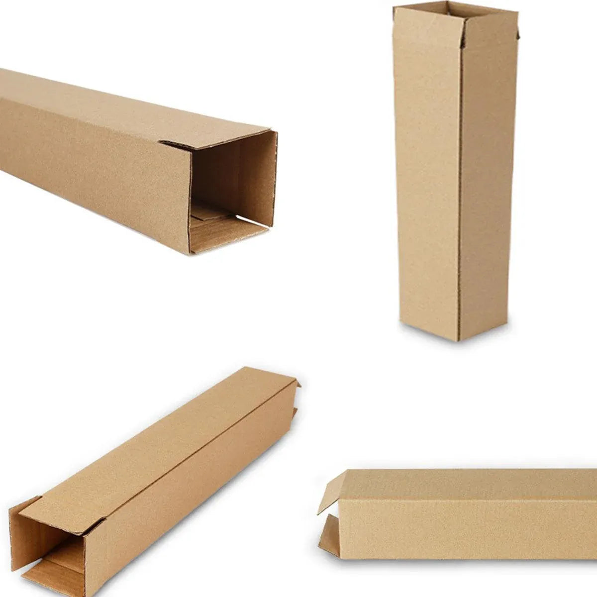 50pcs Long Strip Carton Flat Square Durable Shipping Boxes for Packaging Storage - 6.5cm x 6.5cm x 28cm — product photo 11