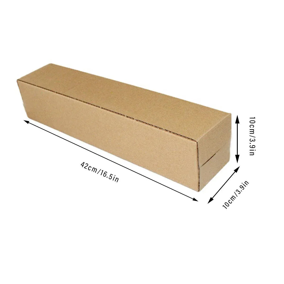 50pcs Long Strip Carton Flat Square Durable Shipping Boxes for Packaging Storage - 6.5cm x 6.5cm x 28cm — product photo 14
