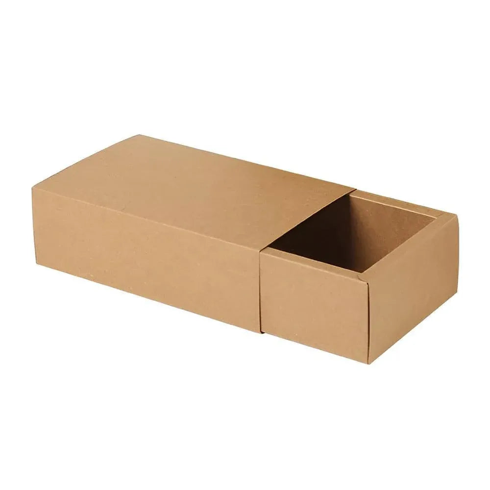 Kraft Paper Drawer Box Packaging Gift Storage Organiser Small Kraft Boxes - 27.5x20x5.5cm — product photo 7
