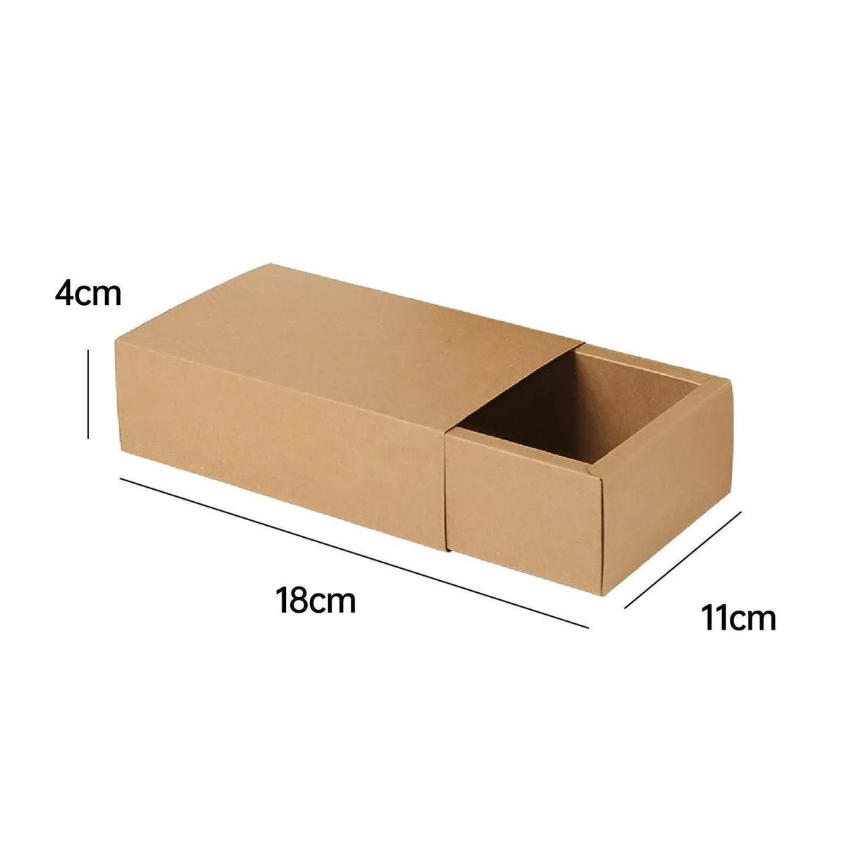 Kraft Paper Drawer Box Packaging Gift Storage Organiser Small Kraft Boxes - 27.5x20x5.5cm — product photo 15