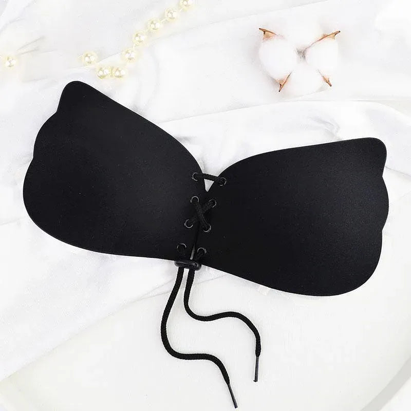 Strapless Backless Invisible Bra Push Up Stick On Silicone Lingerie Adjustable