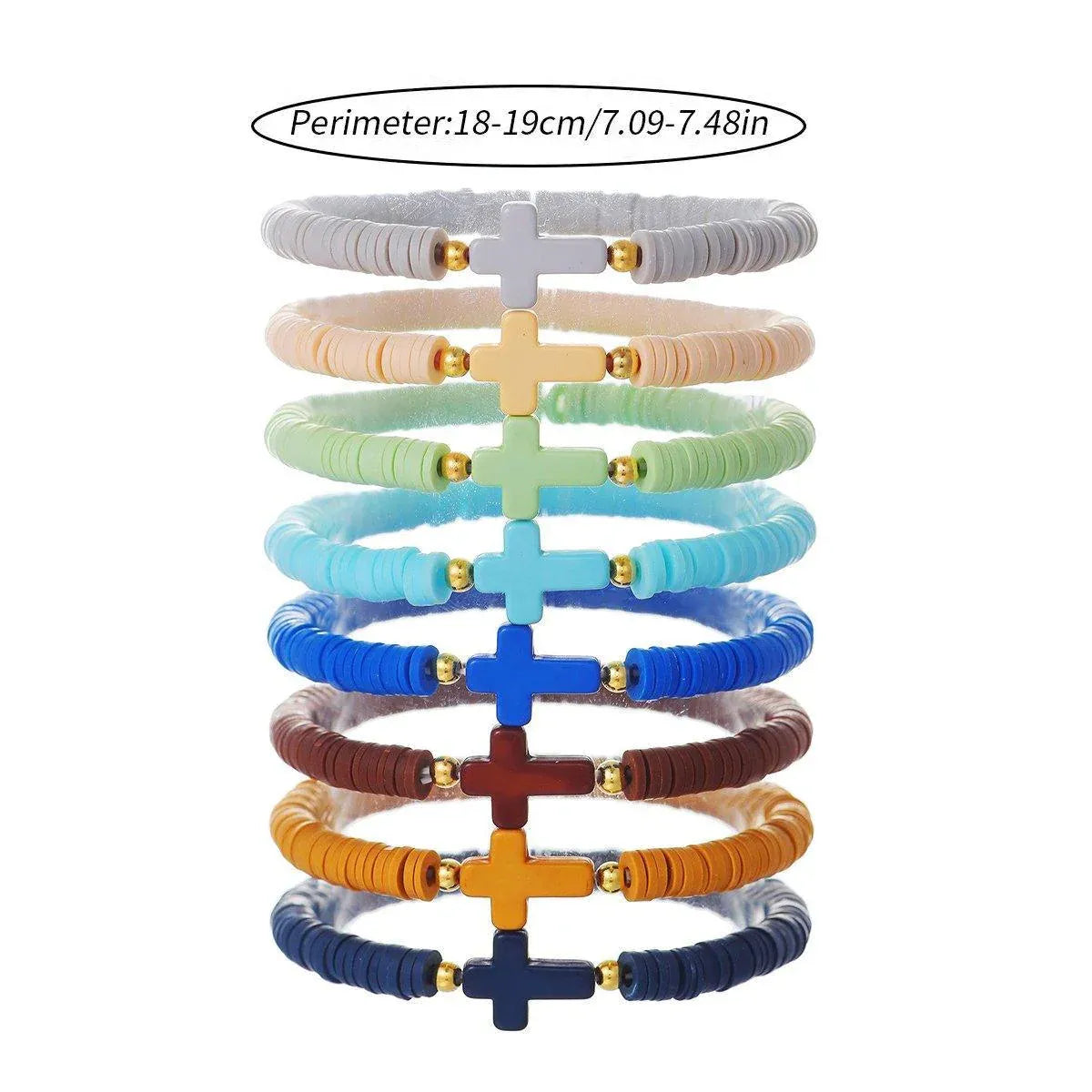 8/14pcs Bohemian Bracelet Set Colourful Beaded Bracelets Stackable Jewelry Gift - 8PCS