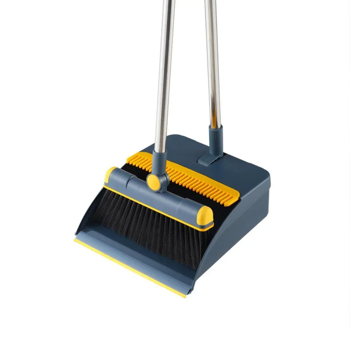 Folding Broom Dustpan Set Rotating Household Sweeping Hair Removal Cleaning Tool - White — product photo 15
