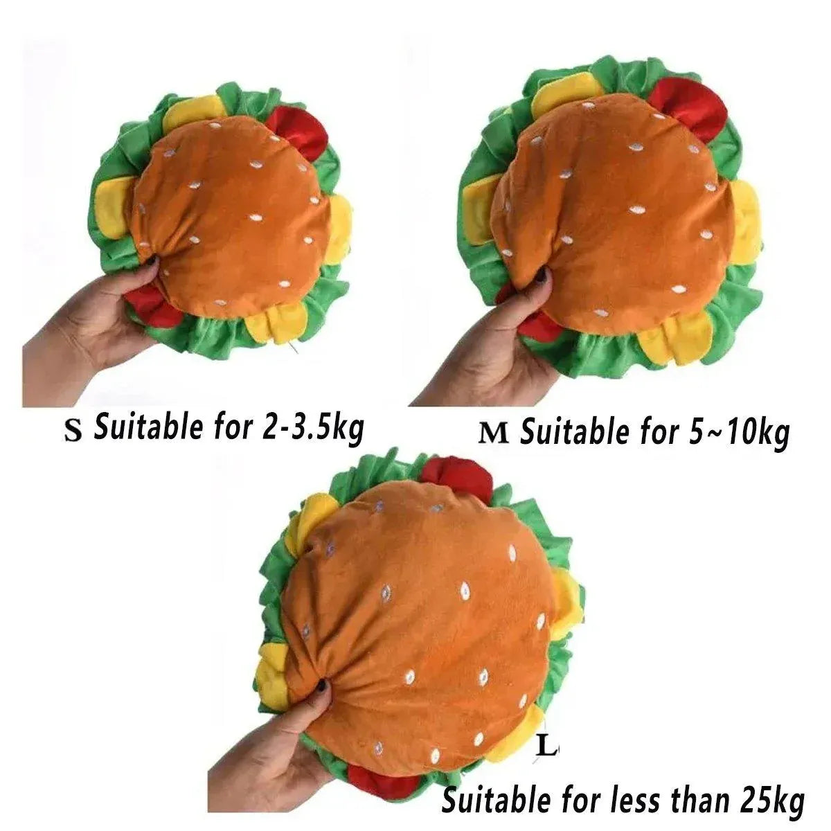 Hamburger Pet Costume Headpiece - Large – supplier product photograph 3 of 13