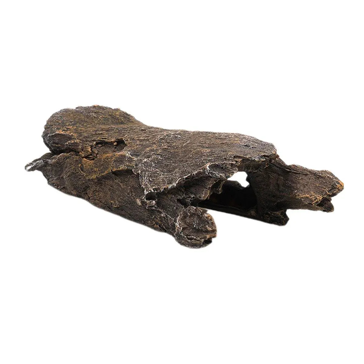 Large Resin Bark-Style Reptile Hide & Tunnel – 24 × 6 × 8 cm - product image 1 of 14