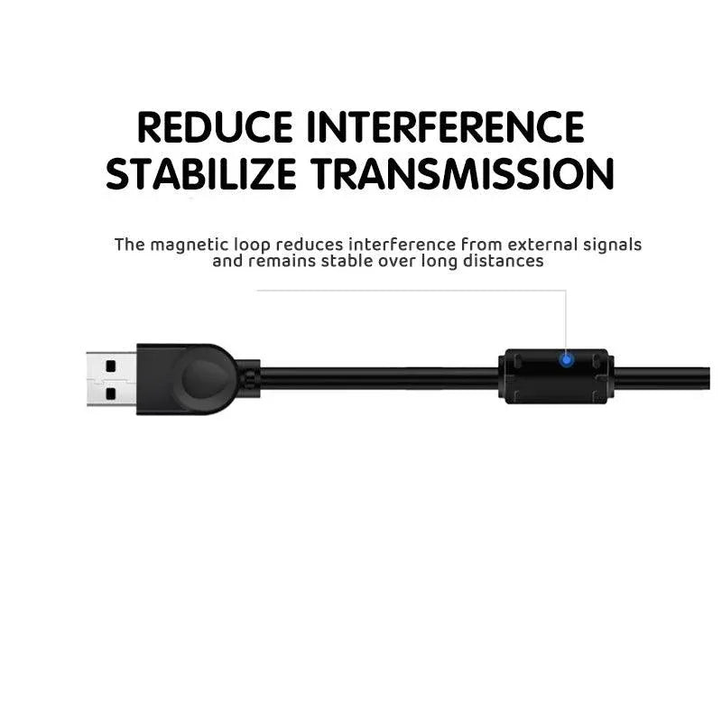 Usb Extension Data Cable 2.0 A Male To A Female Long Cord For Macbook & Computer - 5 m — product photo 5
