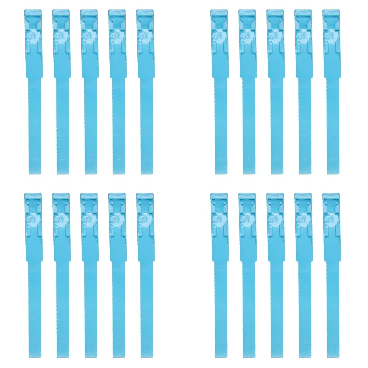 Adjustable Cattle Leg Identification Bands - Blue, 20 Pieces