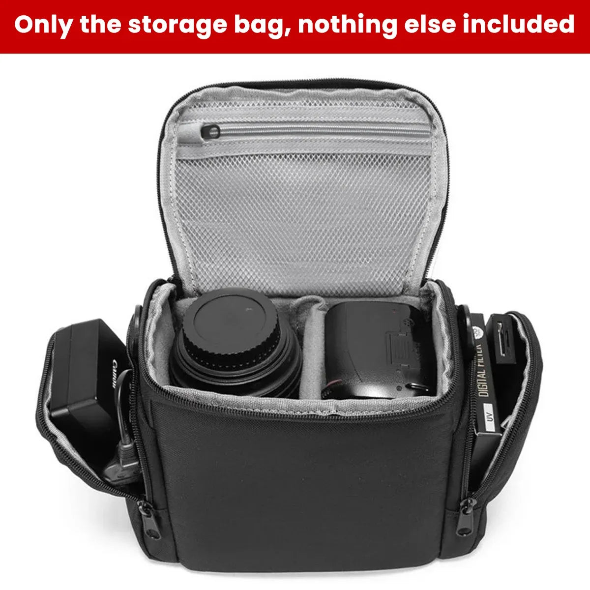 Portable Mirrorless Camera Shoulder Bag Waterproof Shockproof For Camera Storage — product image 12
