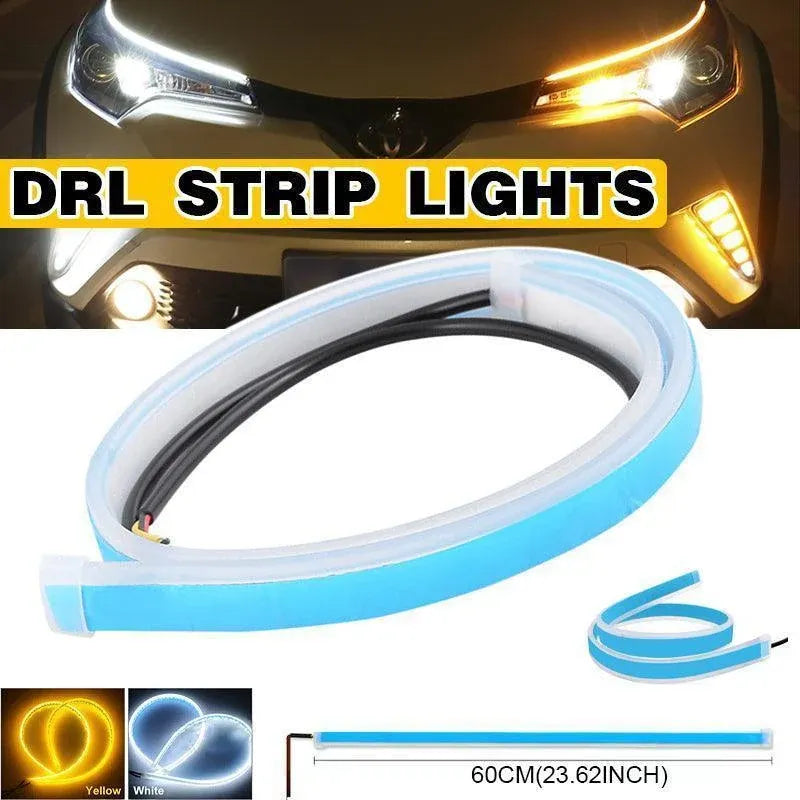 Pair of 60 cm LED DRL & Sequential Turn-Signal Strips – 12 V — product image 1 of 12