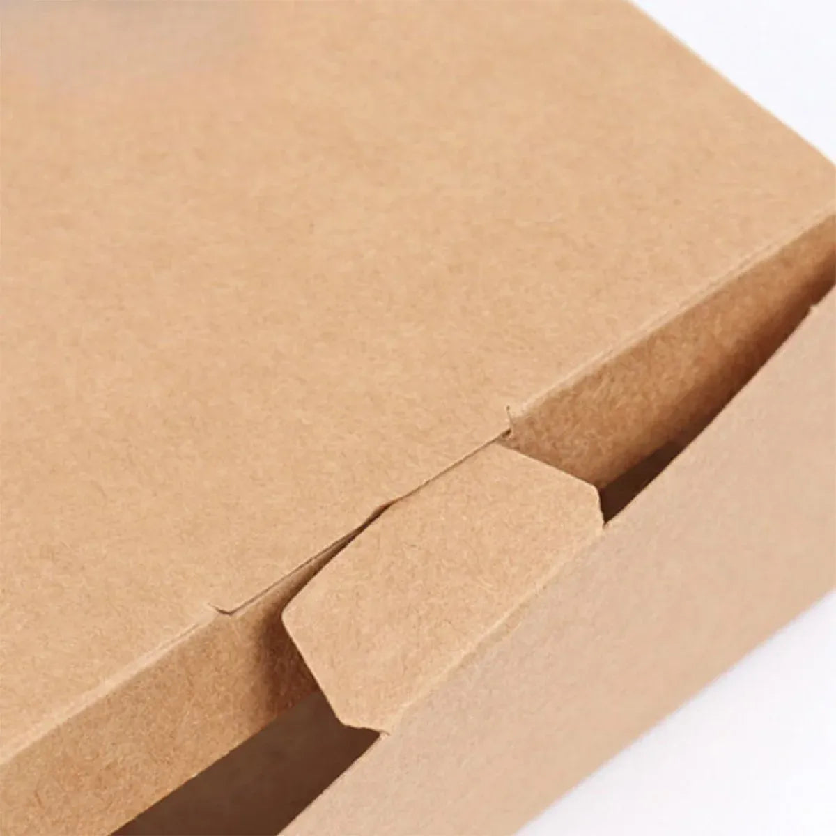 100PCS Sandwich Wedge Box Triangle Paper Container Cupcake Cake Box with Window - Cowhide — product photo 14