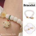 White Cats Paw Bodhi Bracelet for Women Handcrafted Beaded Fashion Jewelry Gift