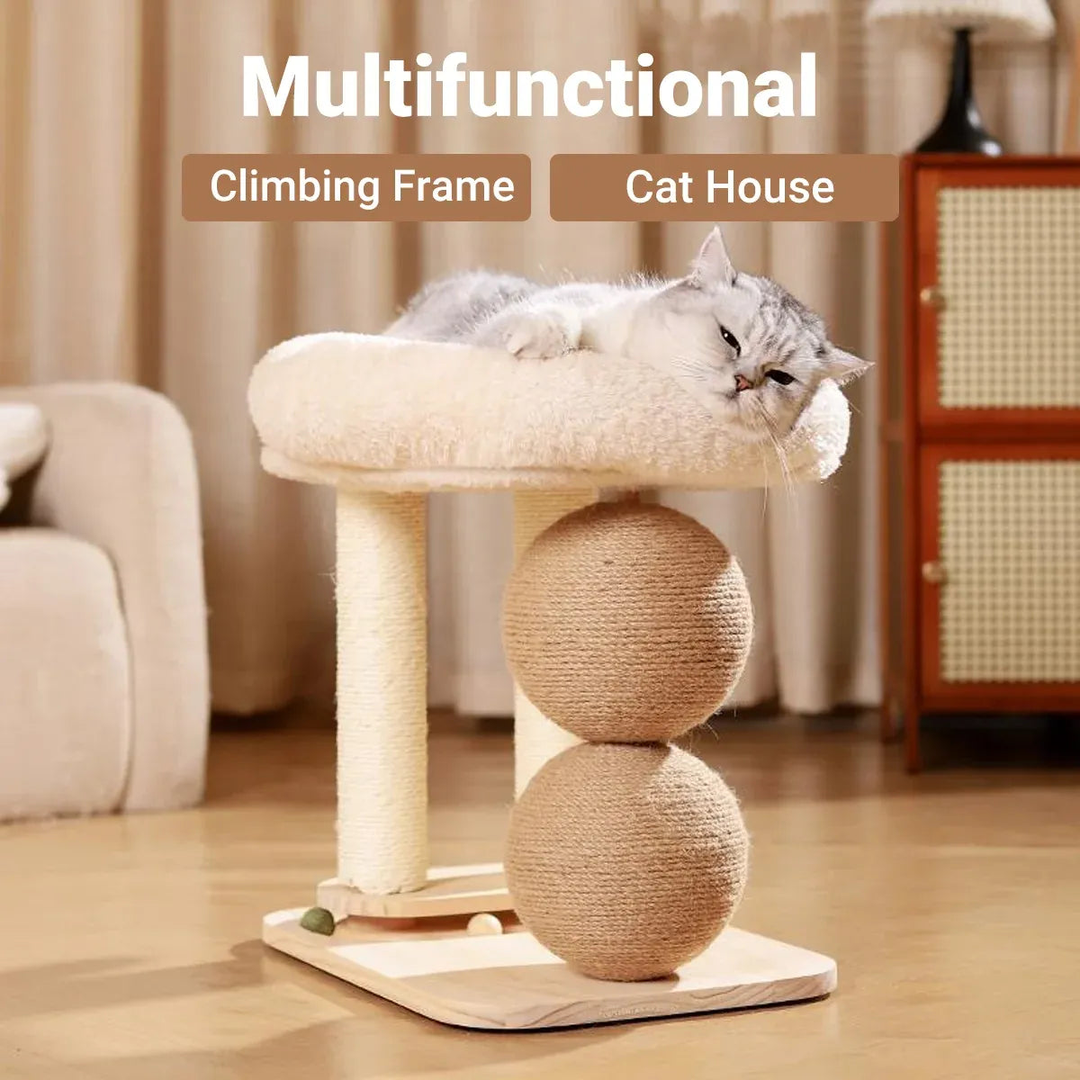Multi-Function Cat Climbing Frame & Bed - product photo 10 of 12