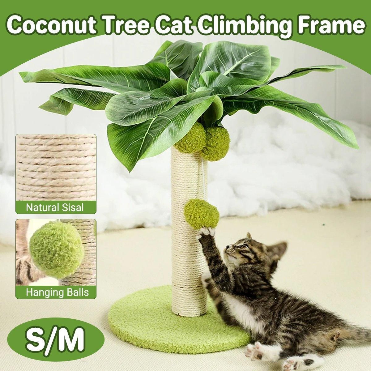 Coconut Tree Cat Scratching Post, Small, 32 cm High