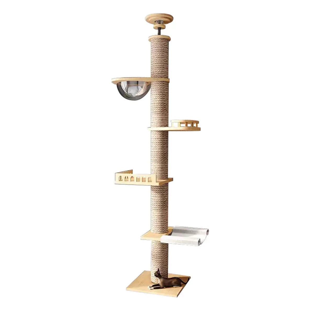Freestanding Cat Climbing Tree with Bowl - product photo 1 of 13