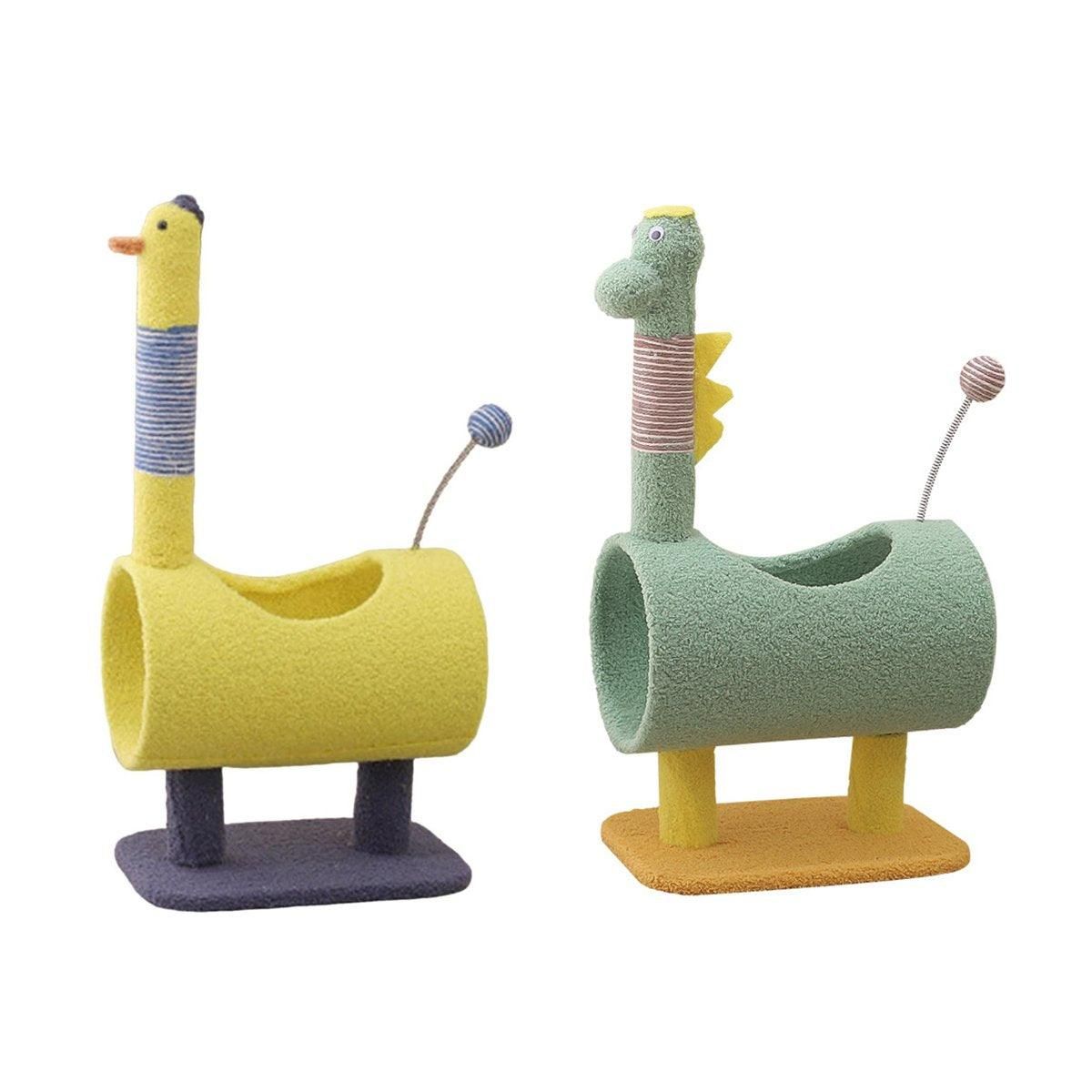 Yellow Cat Climbing & Scratching Frame - 24 × 35 × 65 cm - product photo 3 of 15