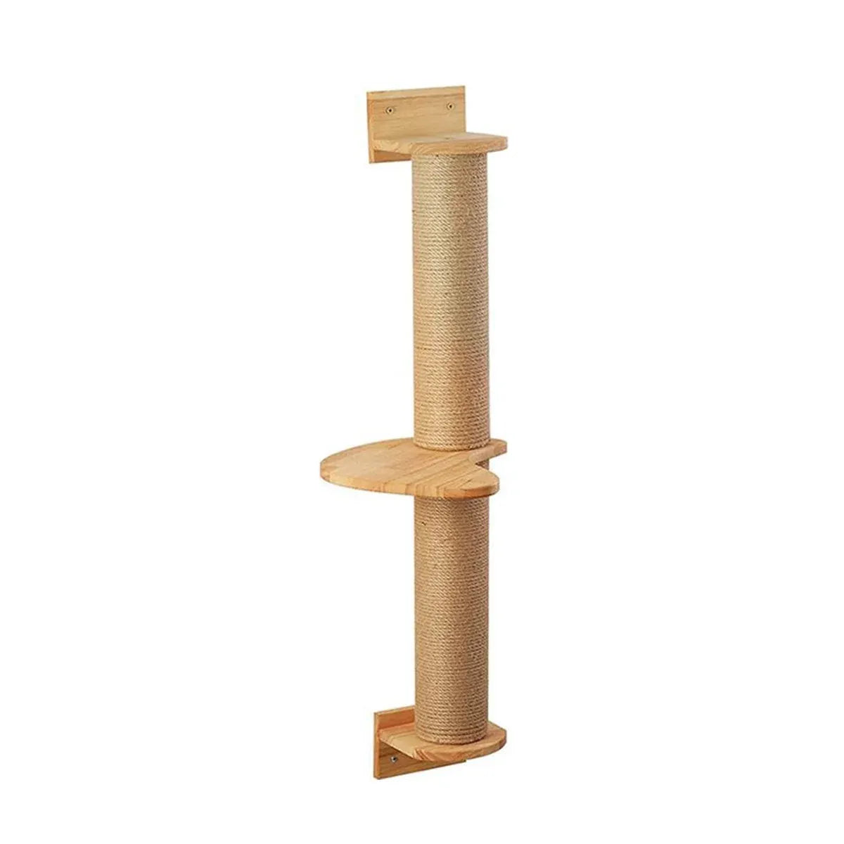 Wall-Mounted Cat Climbing & Sisal Scratching Post - 93 cm