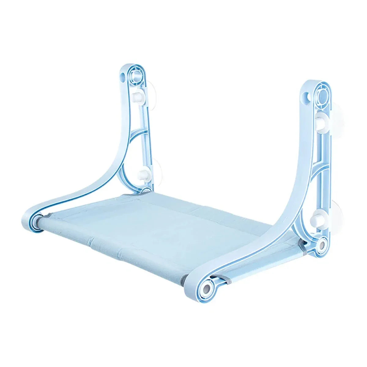 Suction-Cup Cat Window Hammock & Perch - Blue, 55 cm