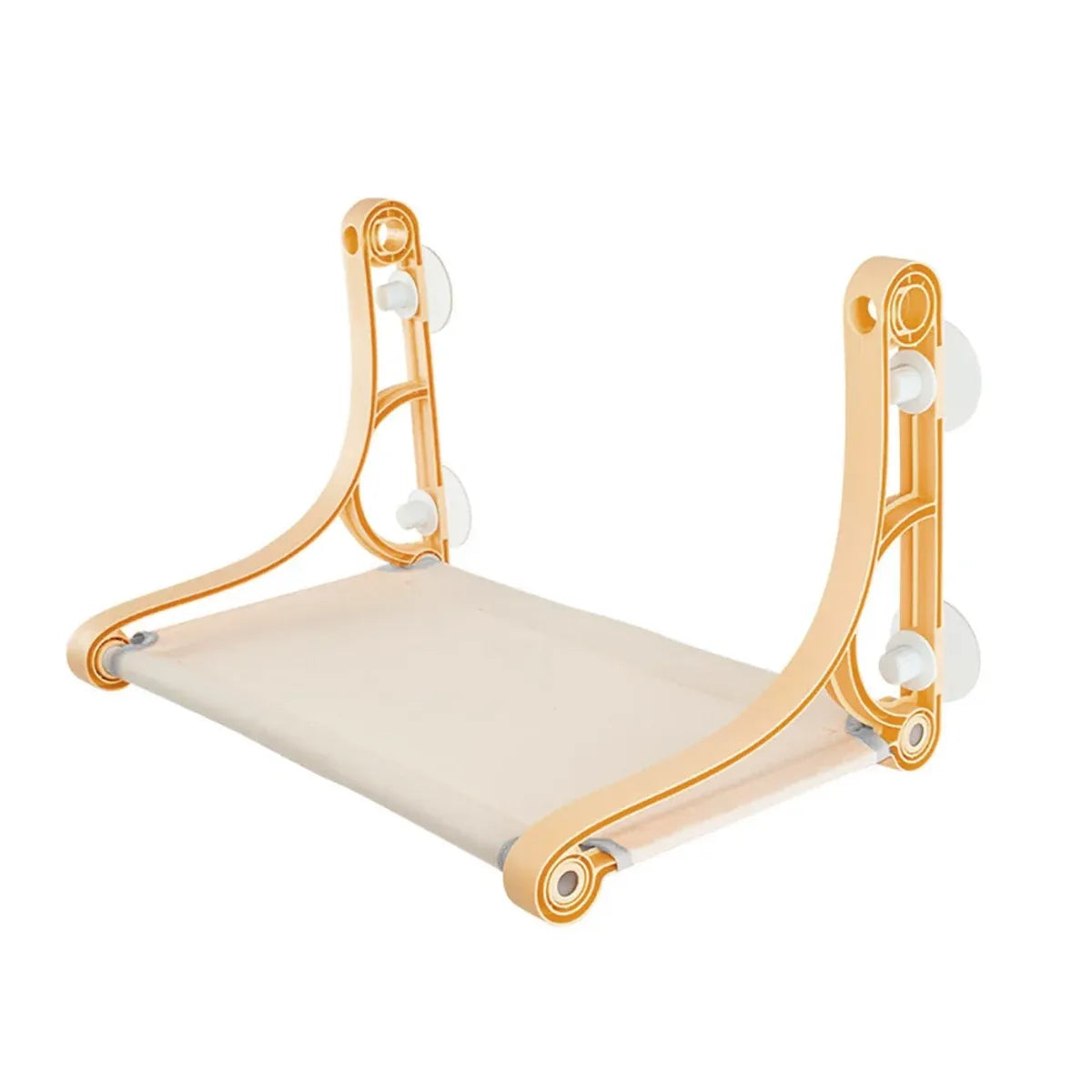 Suction-Cup Cat Window Hammock & Perch - Yellow, 55 cm