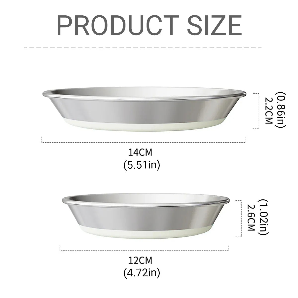 Stainless Steel Pet Feeding Bowl with Non-Slip Base – Green, Medium