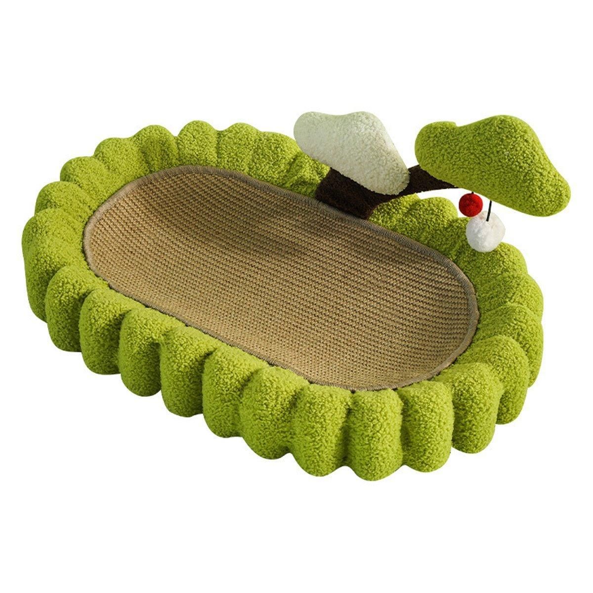 Sisal Cat Scratching Bowl with Hanging Toys - product photo 2 of 12