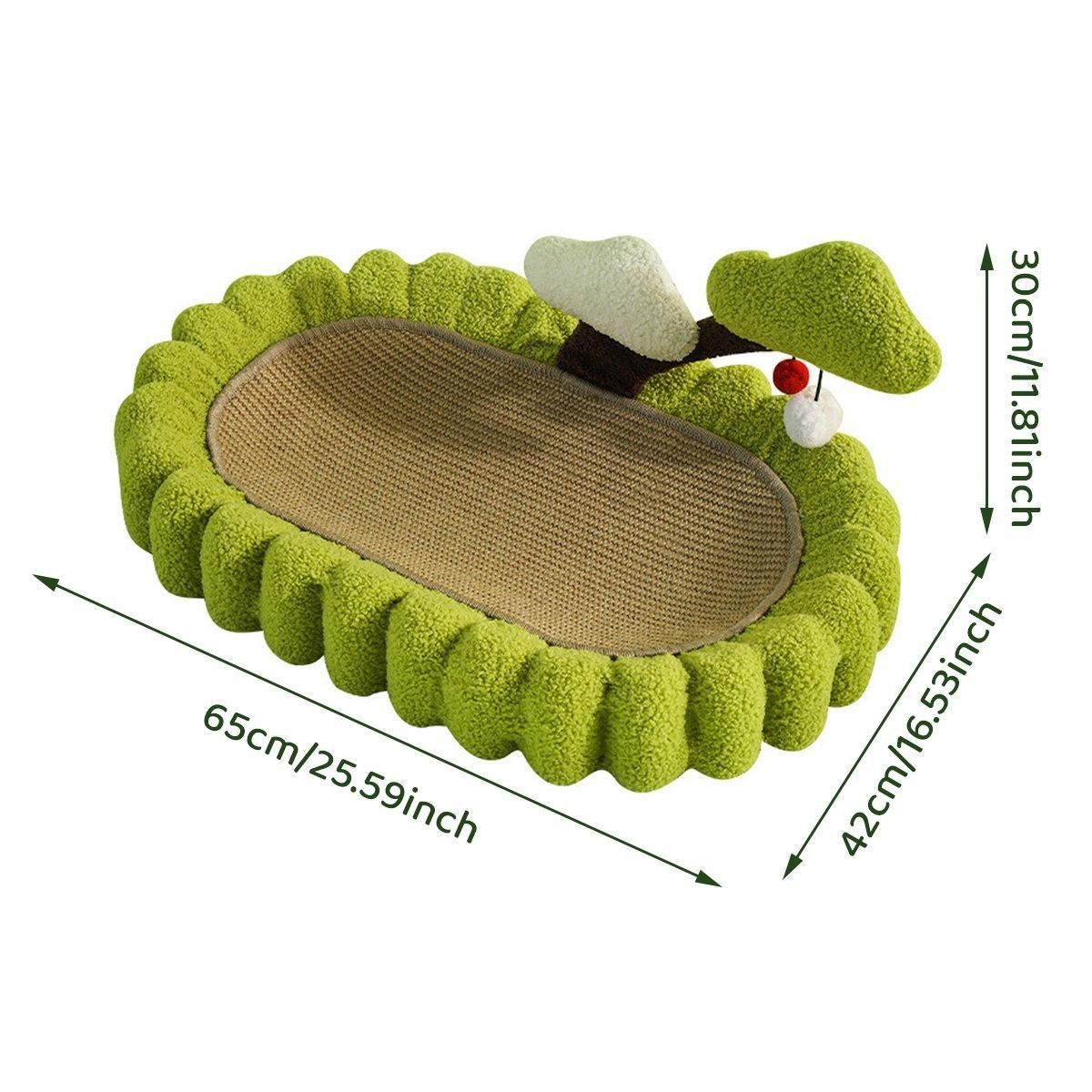 Sisal Cat Scratching Bowl with Hanging Toys - product photo 3 of 12