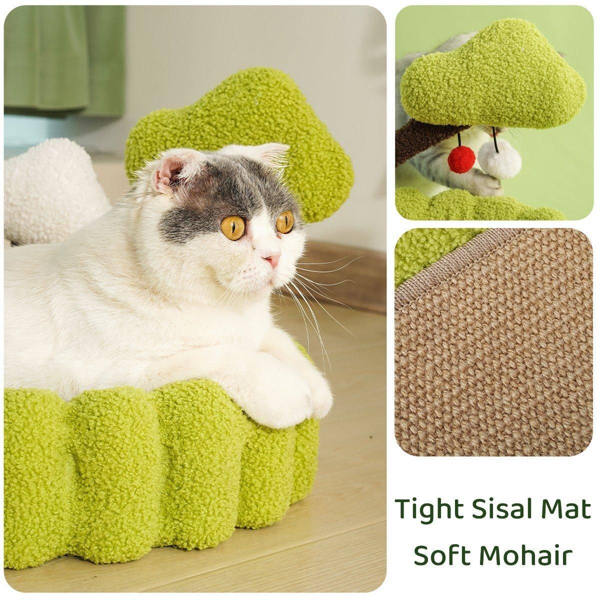 Sisal Cat Scratching Bowl with Hanging Toys - product photo 7 of 12