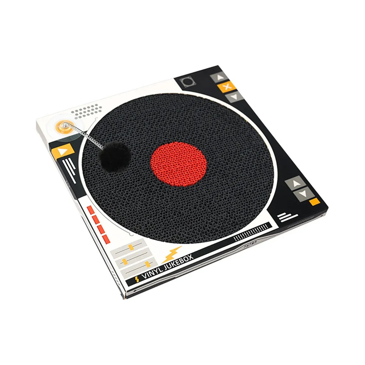 Record Player-Shaped Cardboard Cat Scratcher - product photo 2 of 14