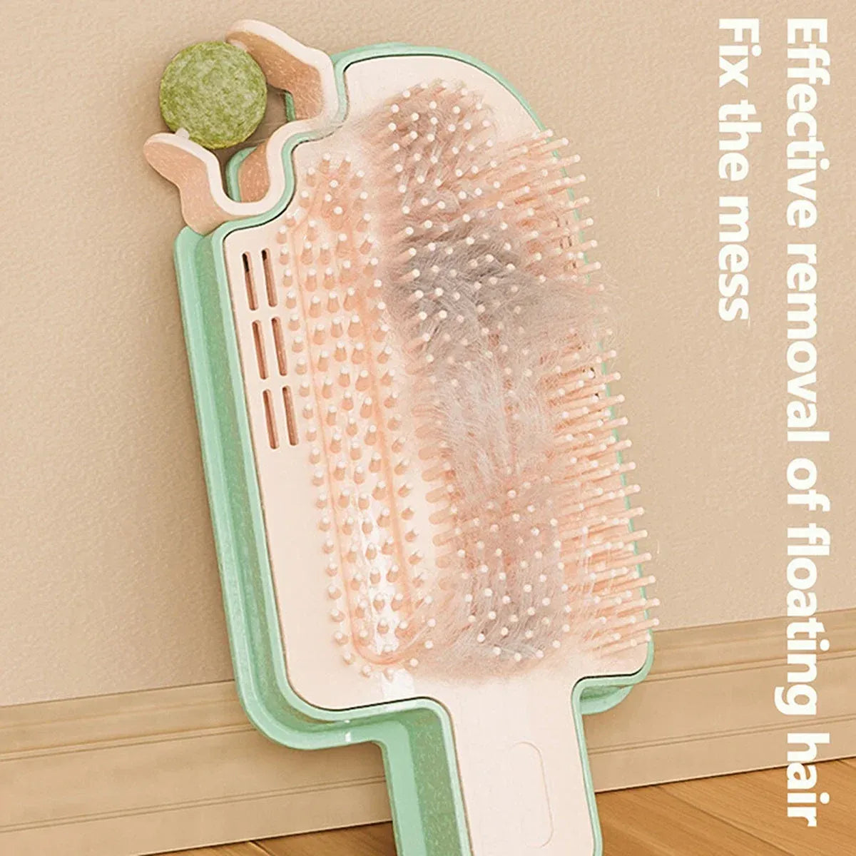Wall-Mounted Ice-Cream Cat Grooming Brush - Catnip Type