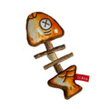 Plush Fish Bone Cat Play Toy - 16.5 × 6.5 cm