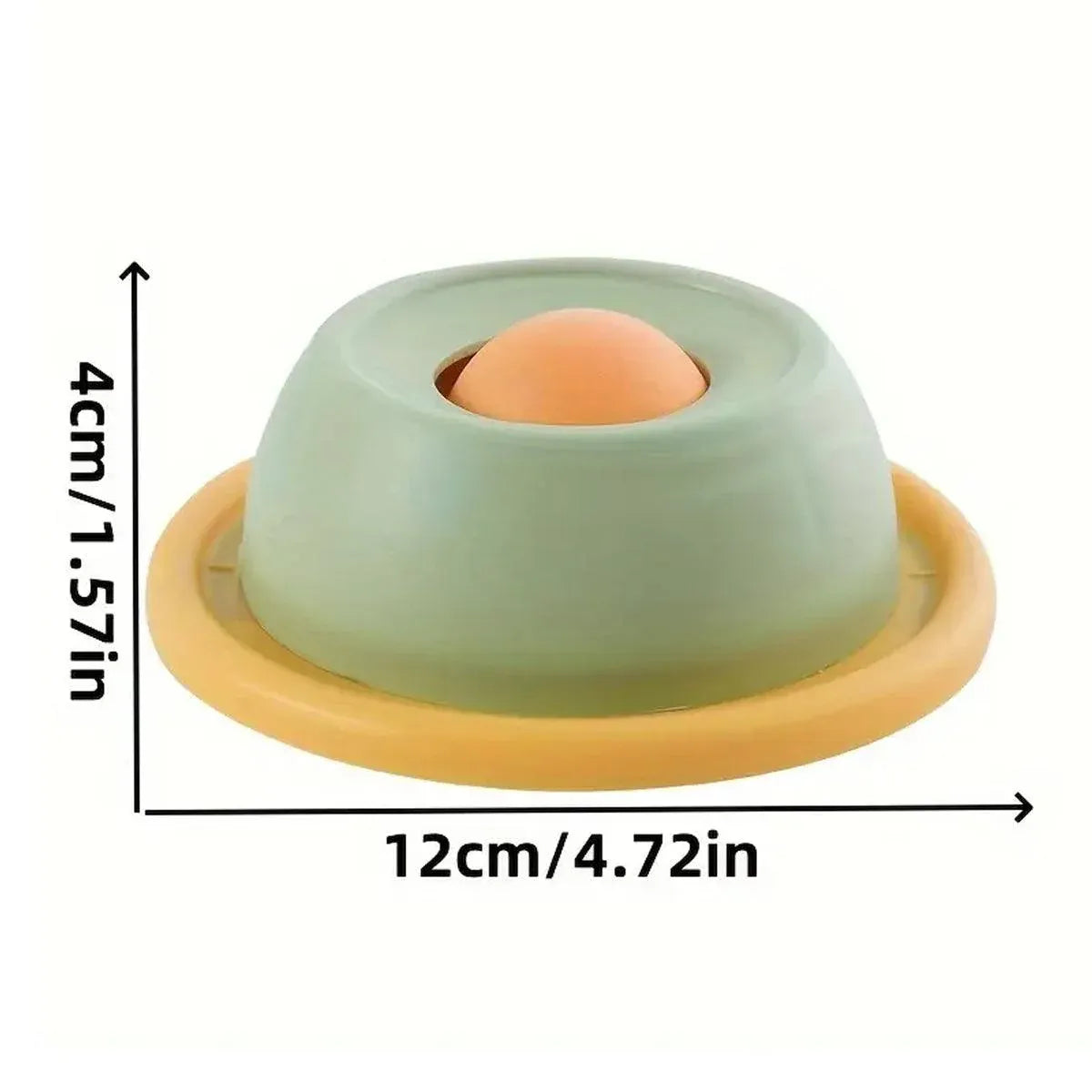 Cat Slow-Feeding Lick & Enrichment Tray - Green, 12 cm