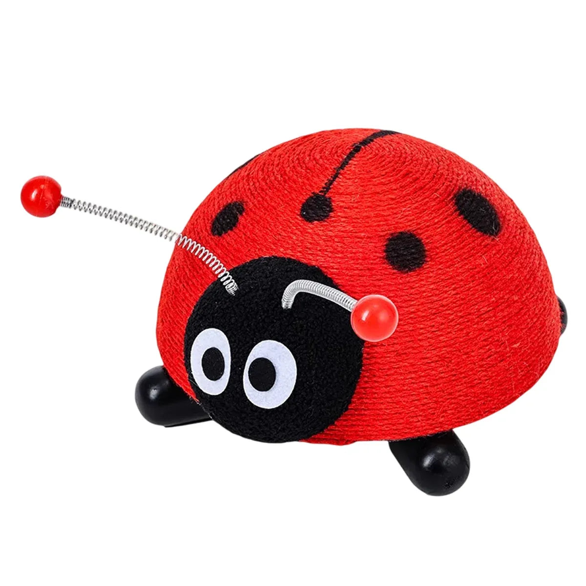 Ladybug-Style Sisal Cat Scratching Post - 36 × 31 × 21 cm - product photo 2 of 12