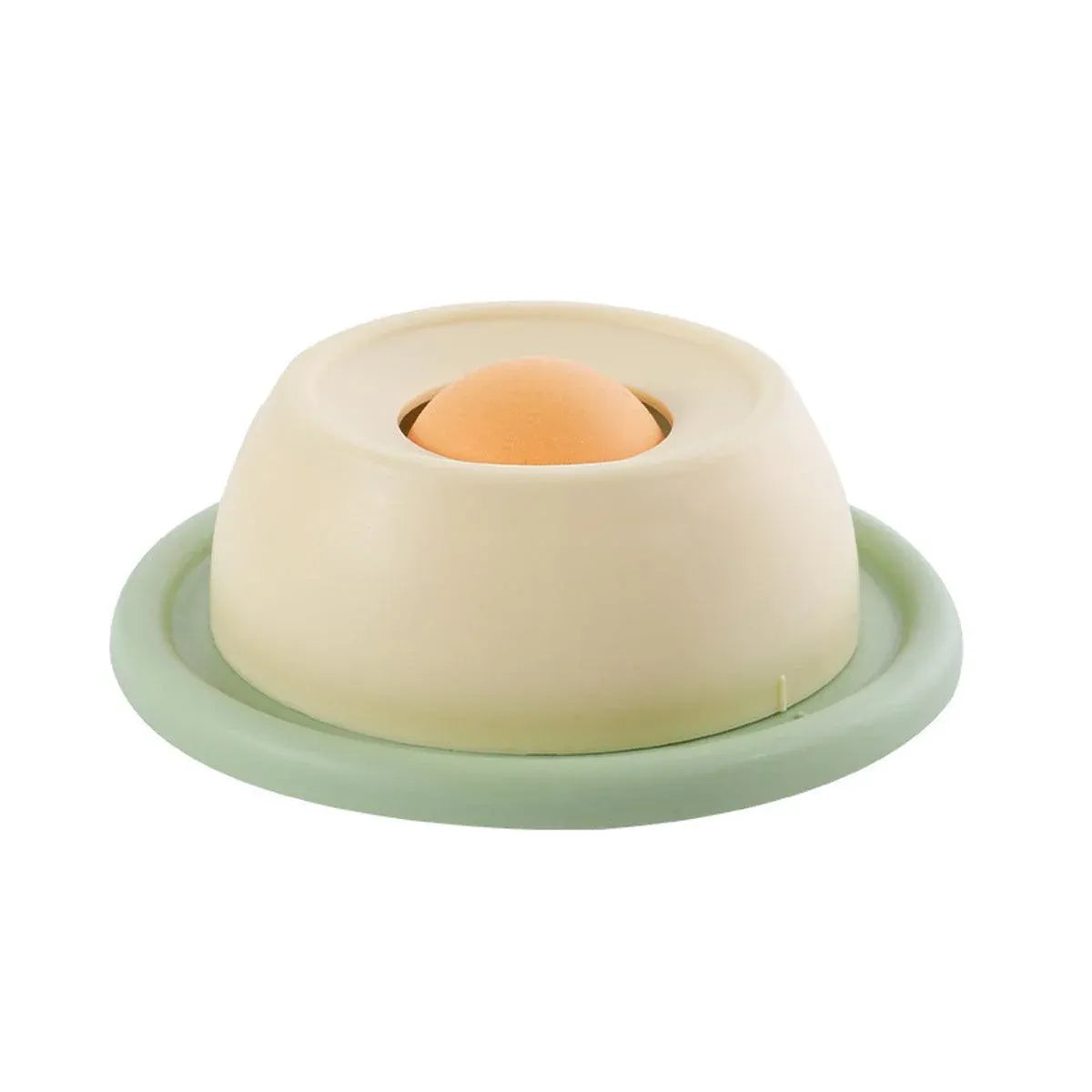 Cat Slow-Feeding Lick & Enrichment Tray - Yellow, 12 cm