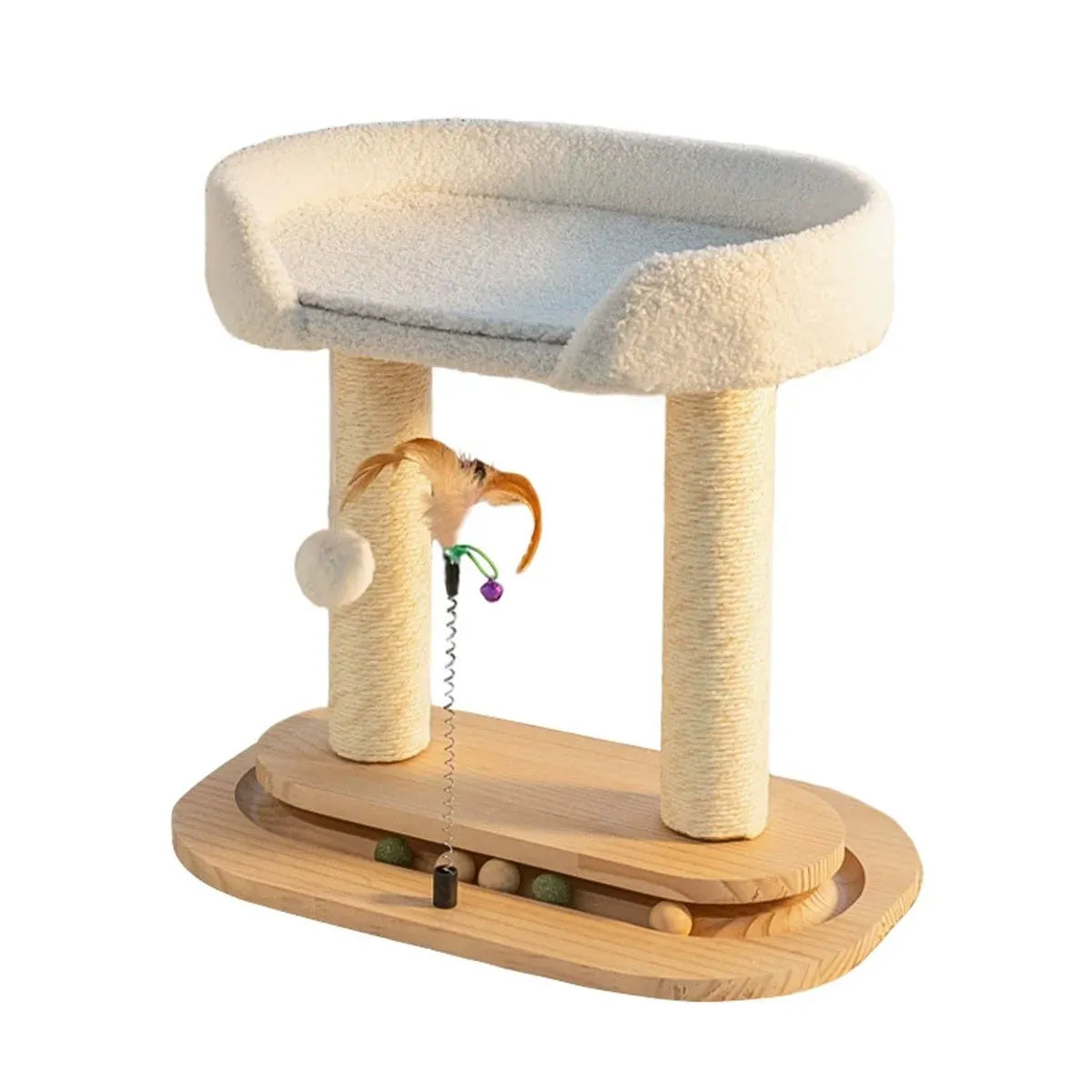 Rotating Cat Tree with Scratching Post & Resting Bed - product photo 2 of 12