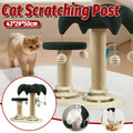 Cat Scratching Post with Ball Turntable & Teaser - 43 × 29 × 50 cm