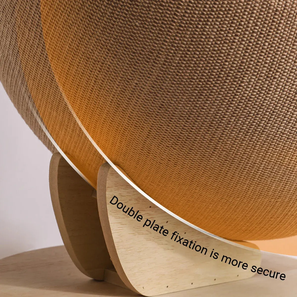 Hemp-Rope Cat Scratcher & Oval Bed - product photo 5 of 15