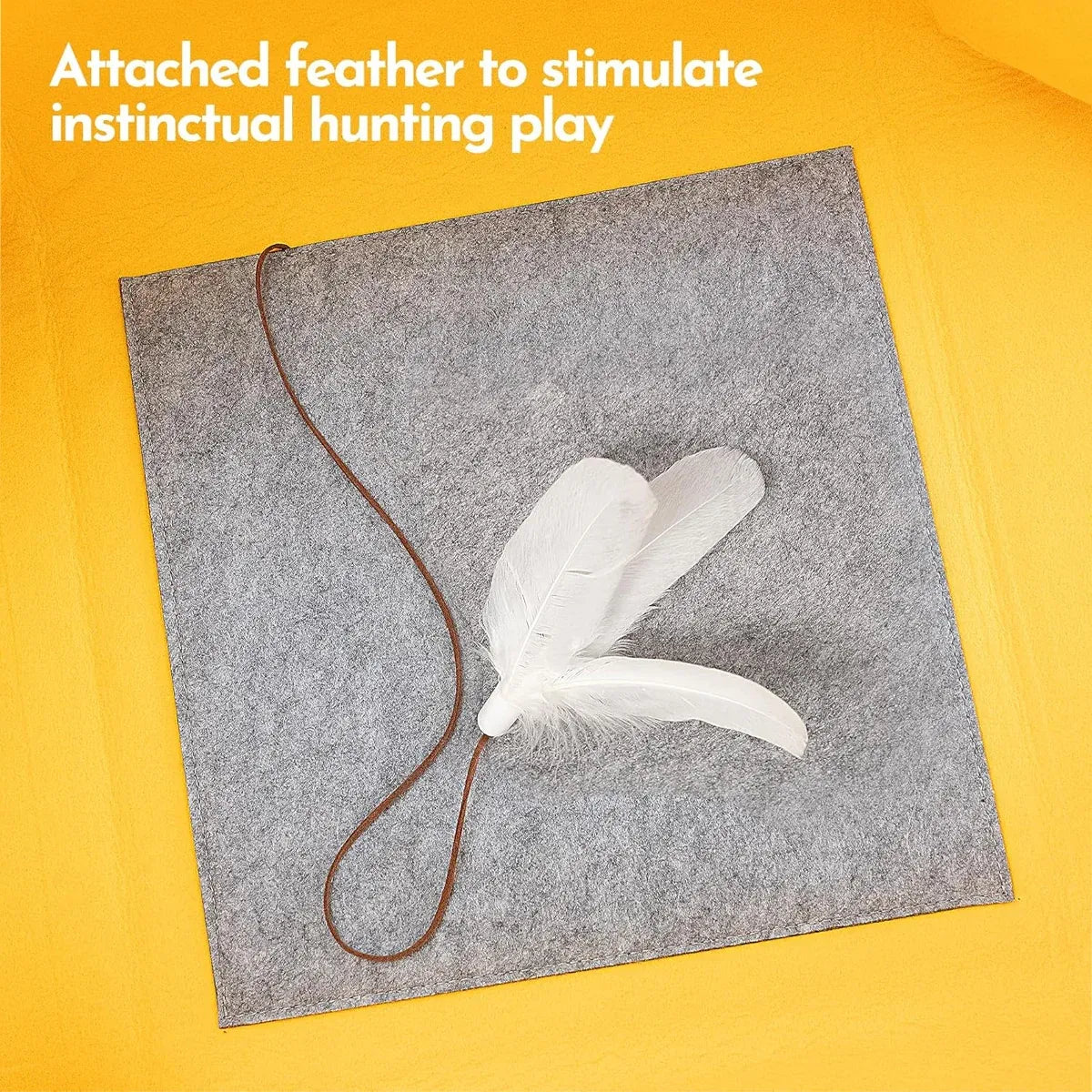 Convertible Felt Cat Nest, Tunnel & Play Mat - Approx. 104 cm Unfolded - product photo 5 of 12