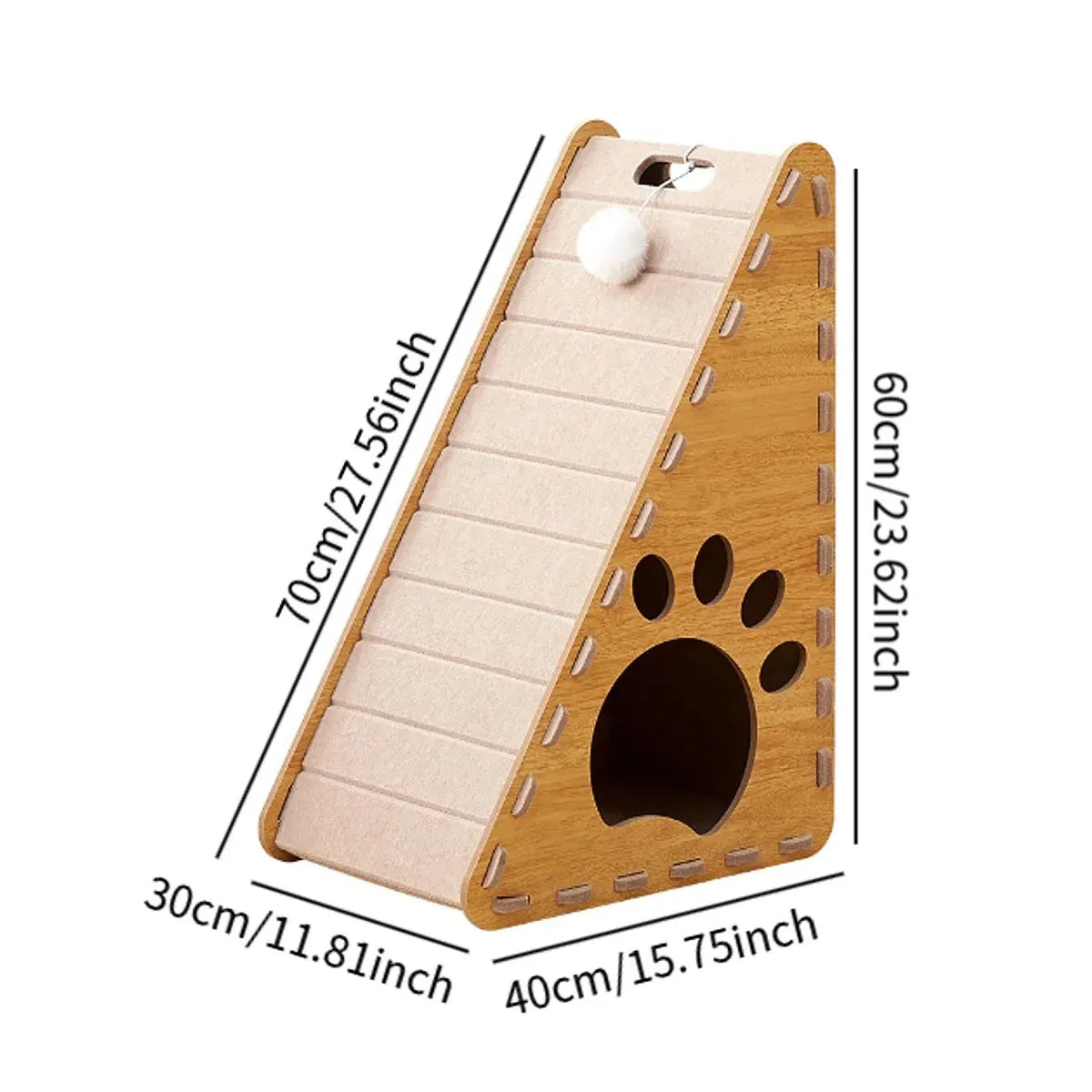 Triangular Felt Cat Scratching Board