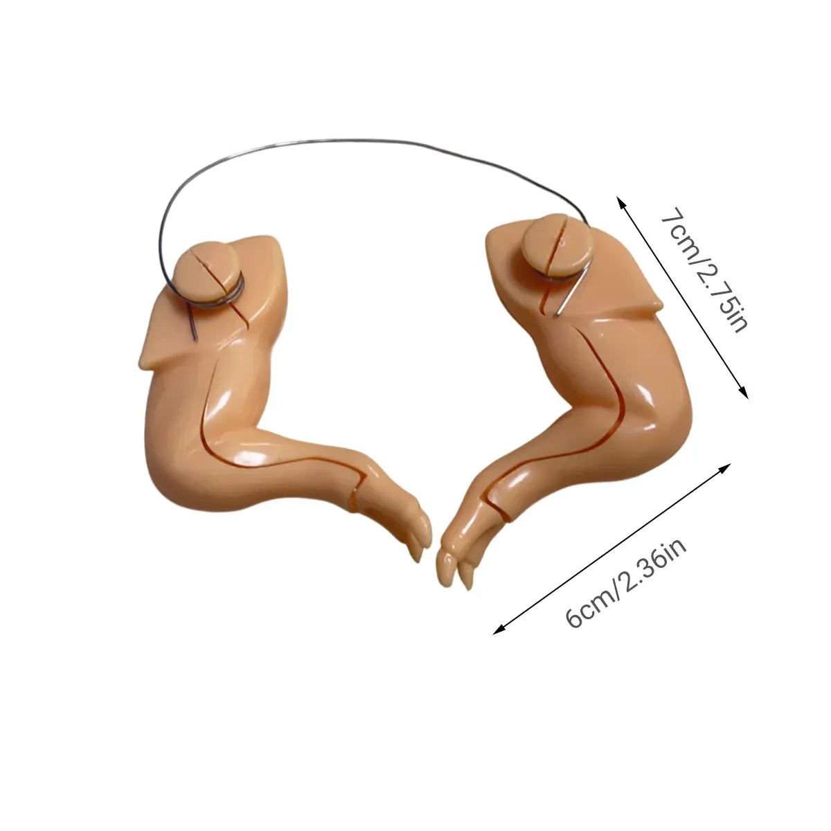 Novelty Chicken Dinosaur Arms Costume Prop - 7 × 6 cm