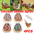 Four-Piece Halloween Chicken Saddle Apron Set - Assorted Prints