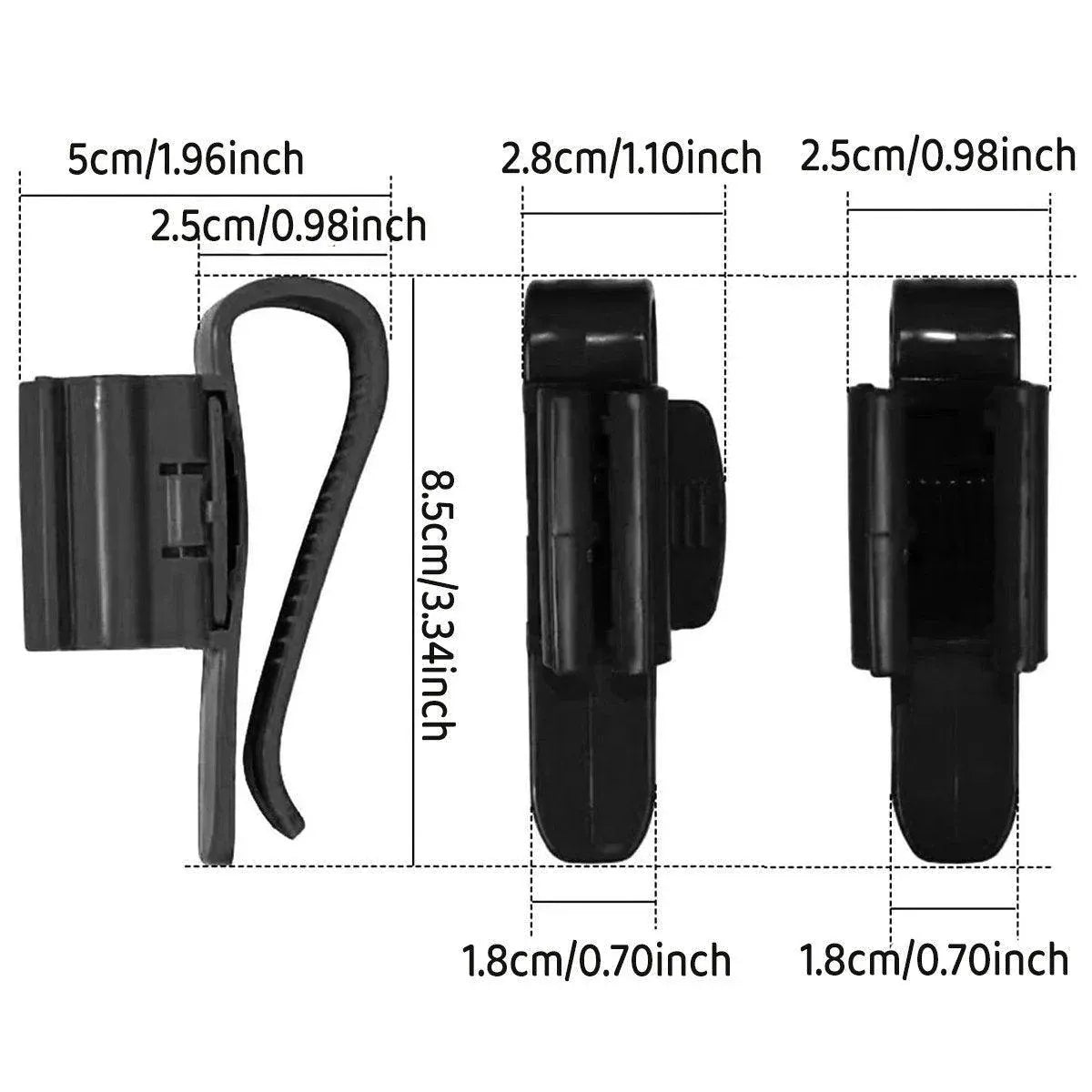 Aquarium Hose & Pipe Holding Clips, 2-Pack - Black