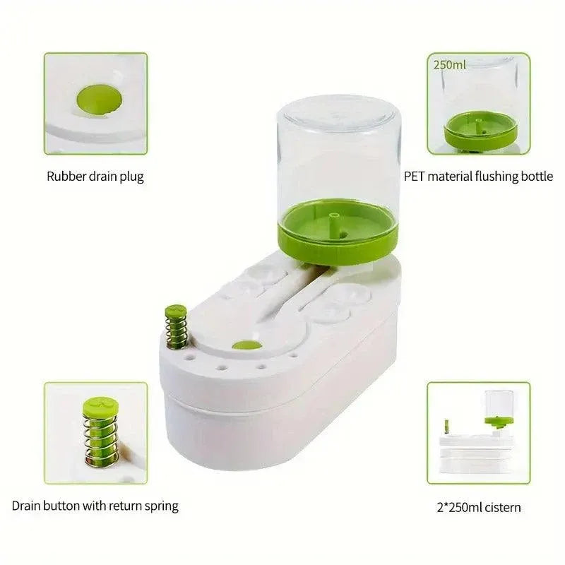 Brush Cleaner Fresh Water Cycle Washer for Brushes and Tools Efficient Cleaning - Green