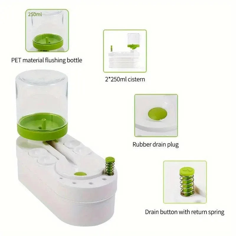 Brush Cleaner Fresh Water Cycle Washer for Brushes and Tools Efficient Cleaning - Green