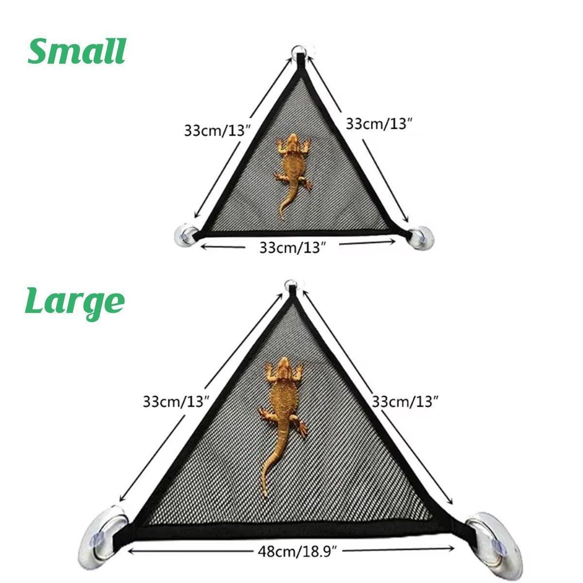 Reptile Mesh Basking Hammock Set, 2-Pack - Black, Small