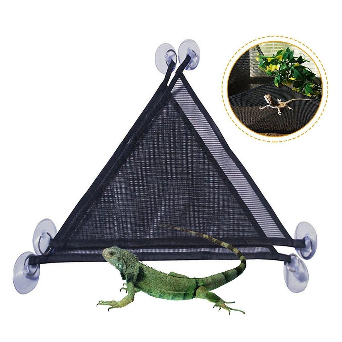 Reptile Mesh Basking Hammock Set, 2-Pack - Black, Small