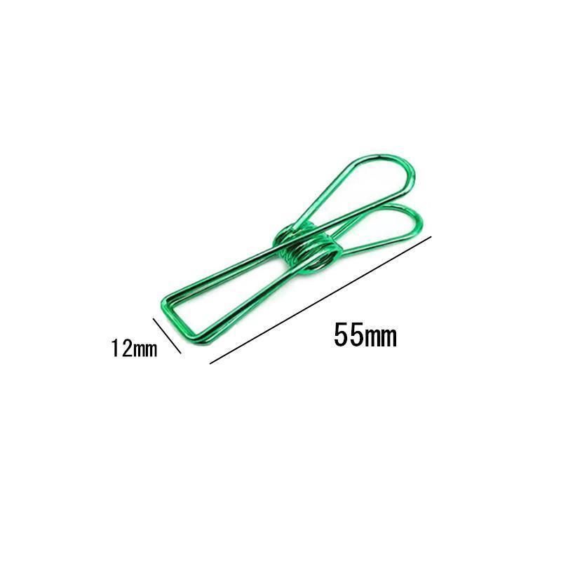 10X Spring Paperclips Metal Wire Hollow Out Clips 55mm Mini Binder Paper Clip - Gold — product photo 5