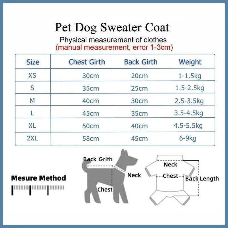 Blue Knitted Dog Sweater – Size L – supplier product photograph 4 of 14