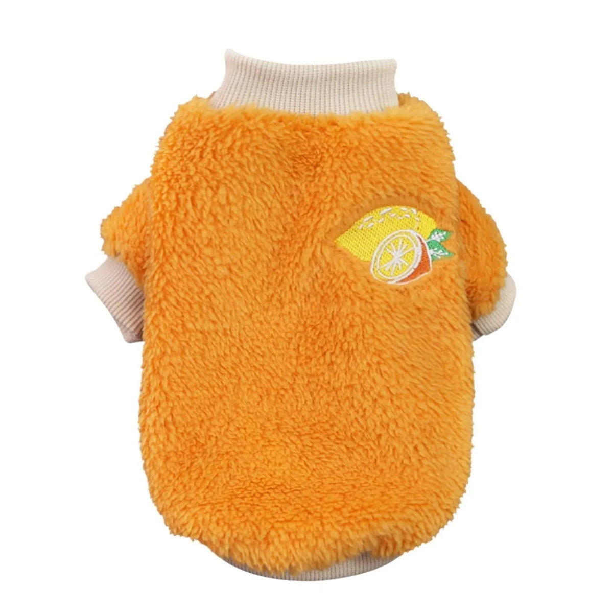Fleece Puppy Winter Jumper - XS, Orange