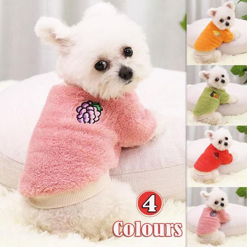 Fleece Puppy Winter Jumper - XS, Orange
