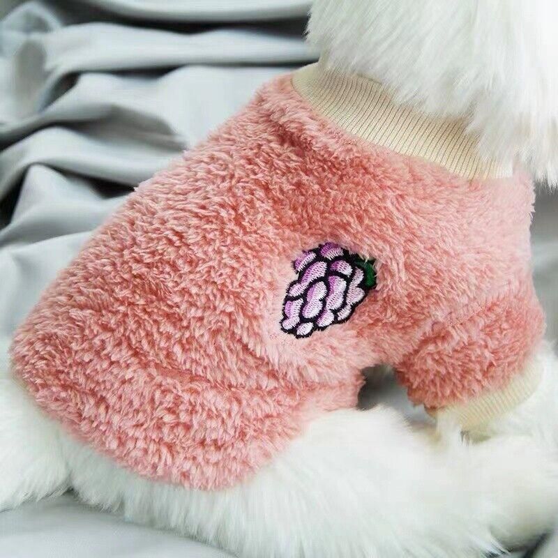 Fleece Puppy Winter Jumper - XS, Orange