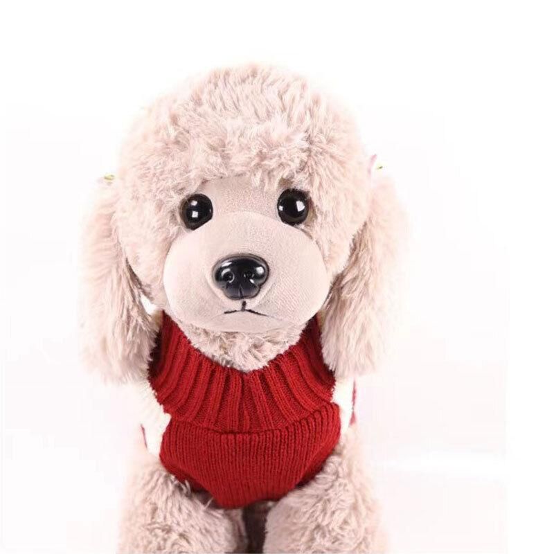 Red Striped Knitted Dog Sweater – Size L – supplier product photograph 3 of 9
